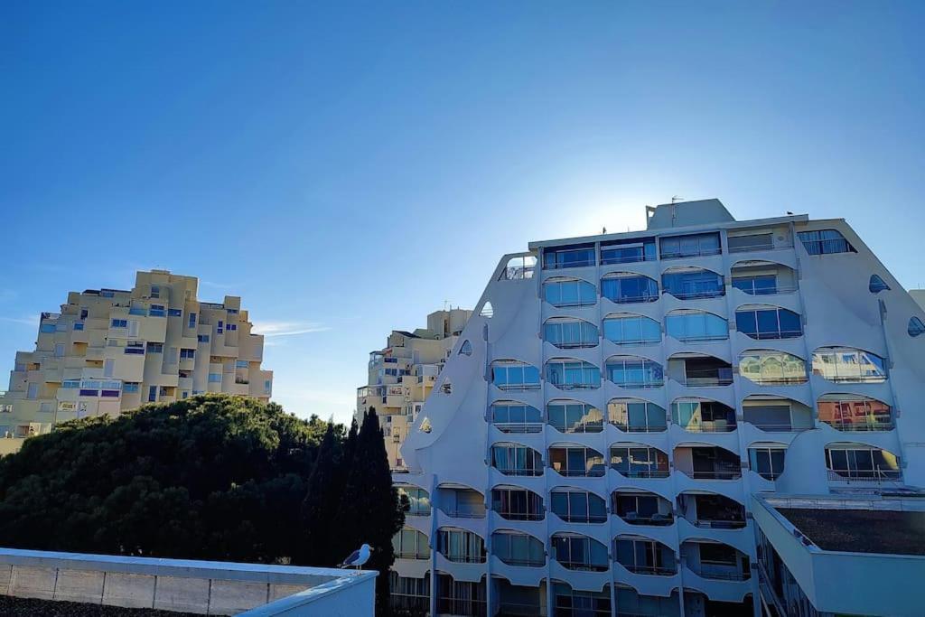 Grand Voile - Hyper Centre, Climatisation, Vue Panoramique Sur L'Architecture De La Grande Motte Apartment Luaran gambar